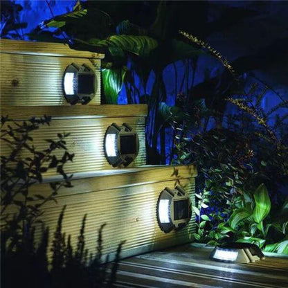4-Pack Waterproof Solar LED Wall Lights