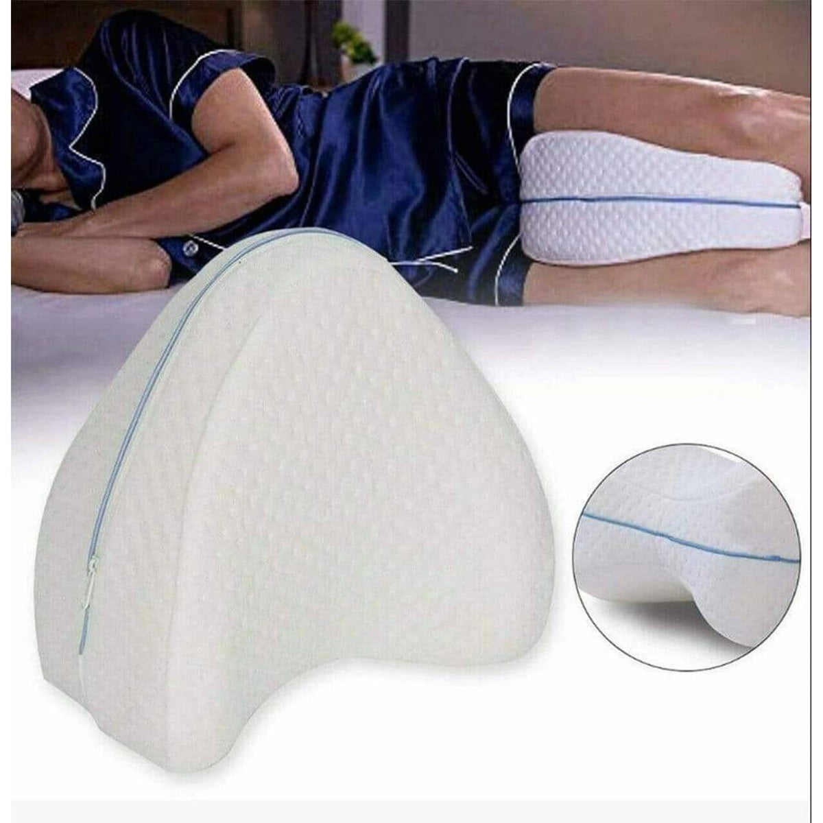 Ergonomic Memory Foam Leg Pillow for Side Sleepers