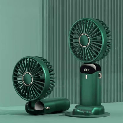 Portable Handheld Mini Fan with Digital Power Display