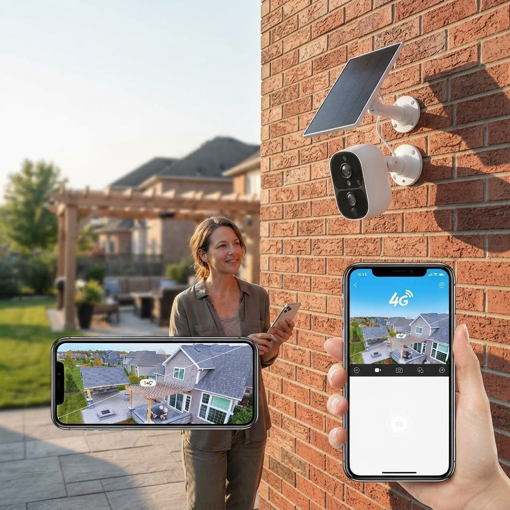 4G Solar-Powered Outdoor Security Camera