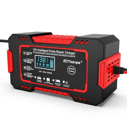 Smart LCD Display 12V 6A Car Battery Charger