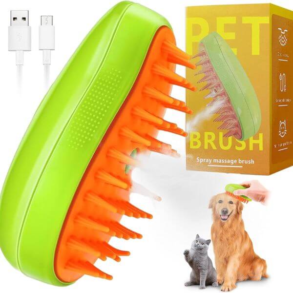 3-in-1 Electric Steam Pet Grooming Brush