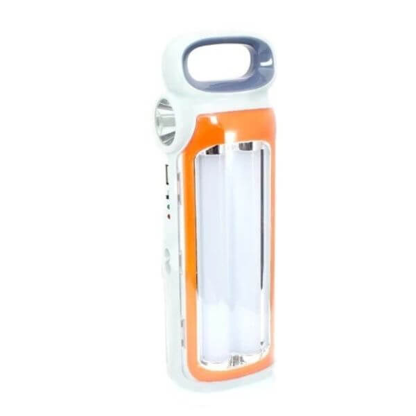 LED Rechargeable Emergency Light with Solar Panel and USB Charging