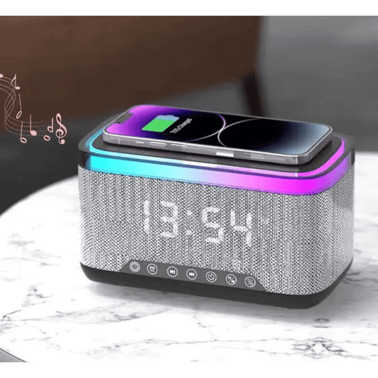 Smart Multifunction Alarm Clock with Bluetooth Speaker
