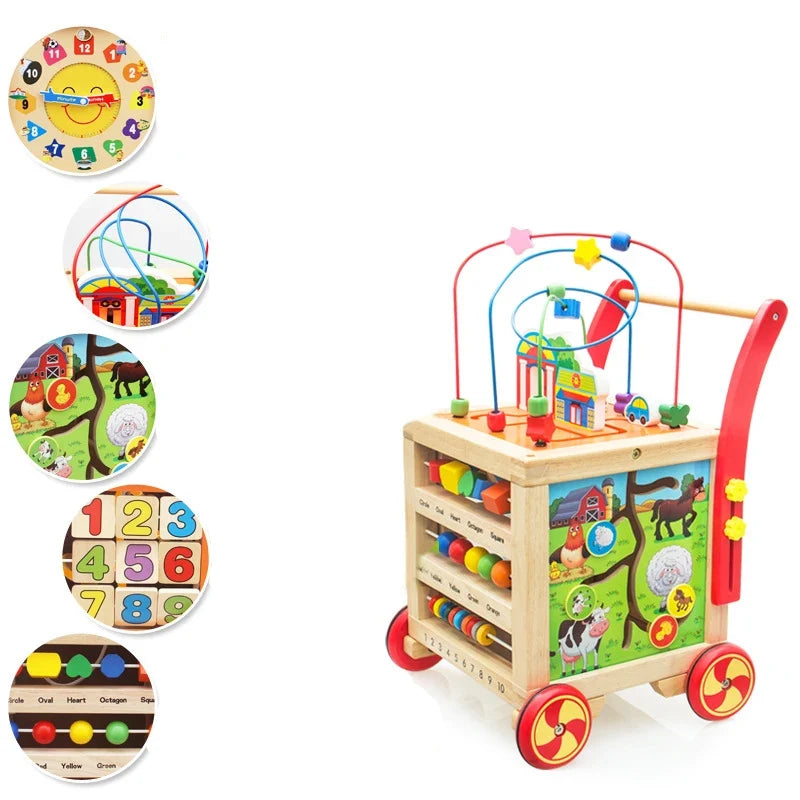 Wooden Montessori Bead Maze Toy