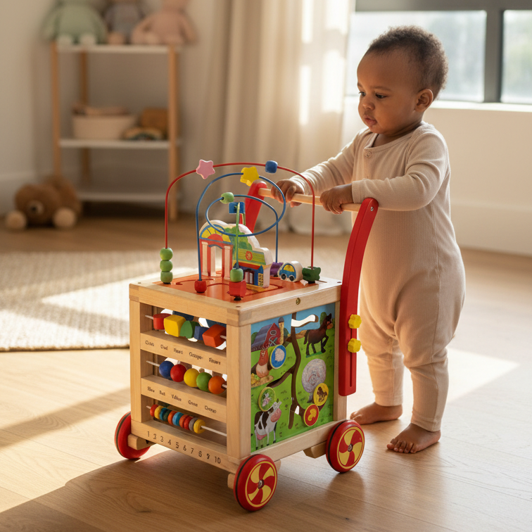 Wooden Montessori Bead Maze Toy