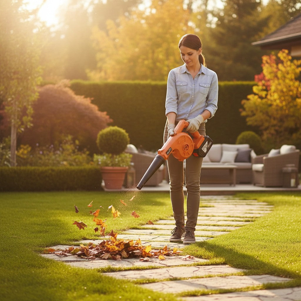 Cordless High-Power Electric Air Blower for Home and Garden