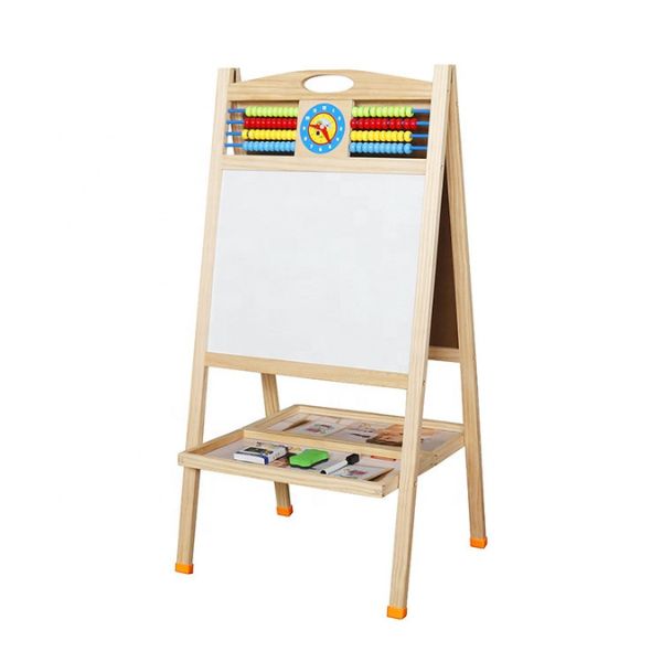 Educational Double-Sided Wooden Puzzle Board