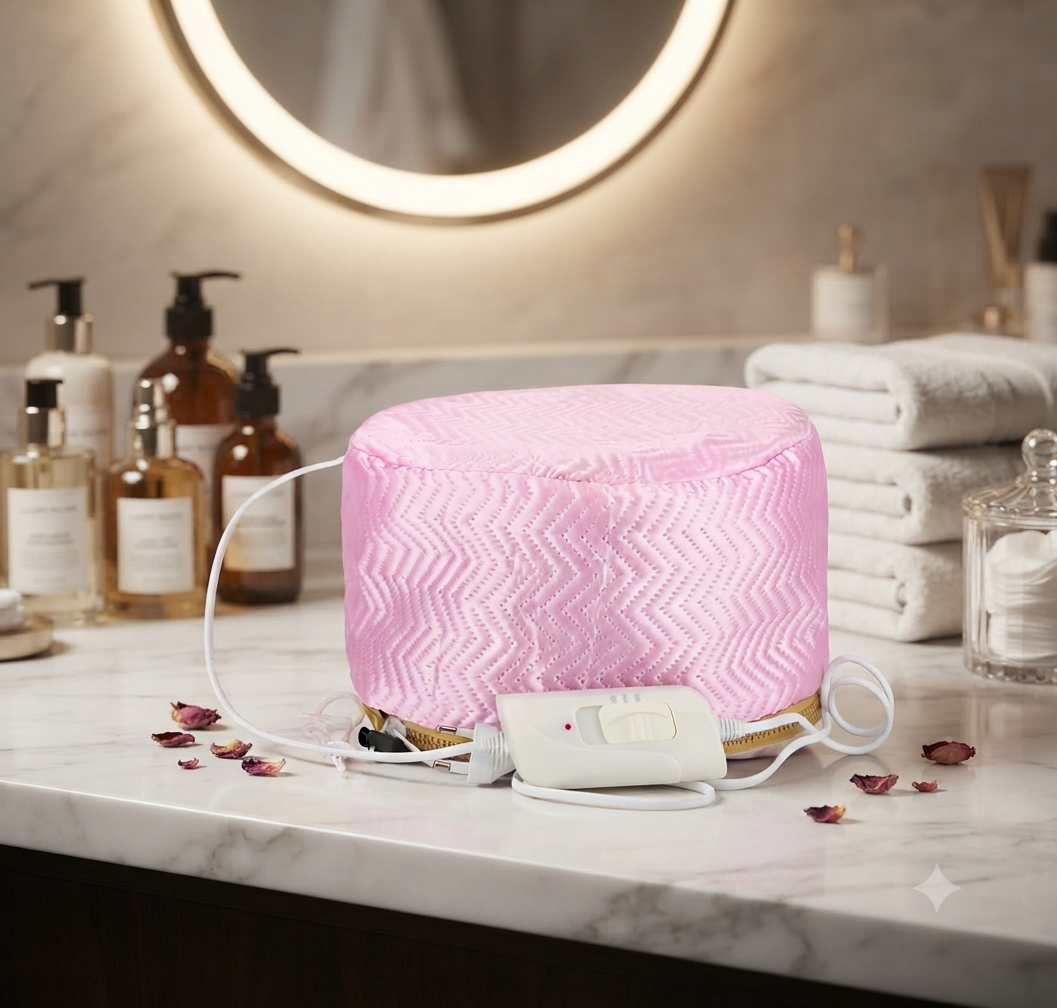 Electronic Heated Hair Care Cap with Timer and Temperature Control