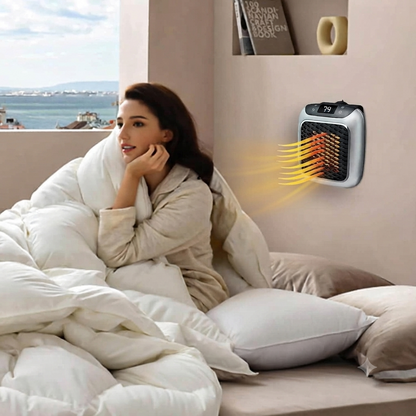 Portable Fan Heater with Thermostat and Timer