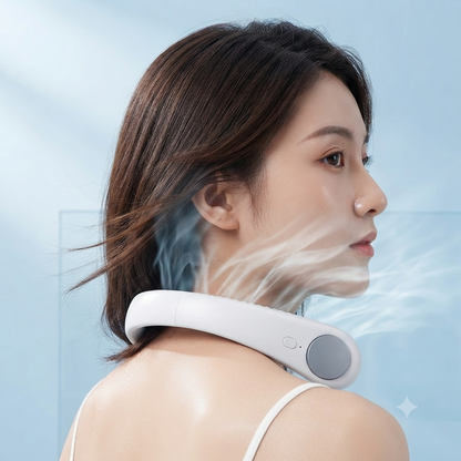 Portable USB Rechargeable Neck Air Cooler Fan