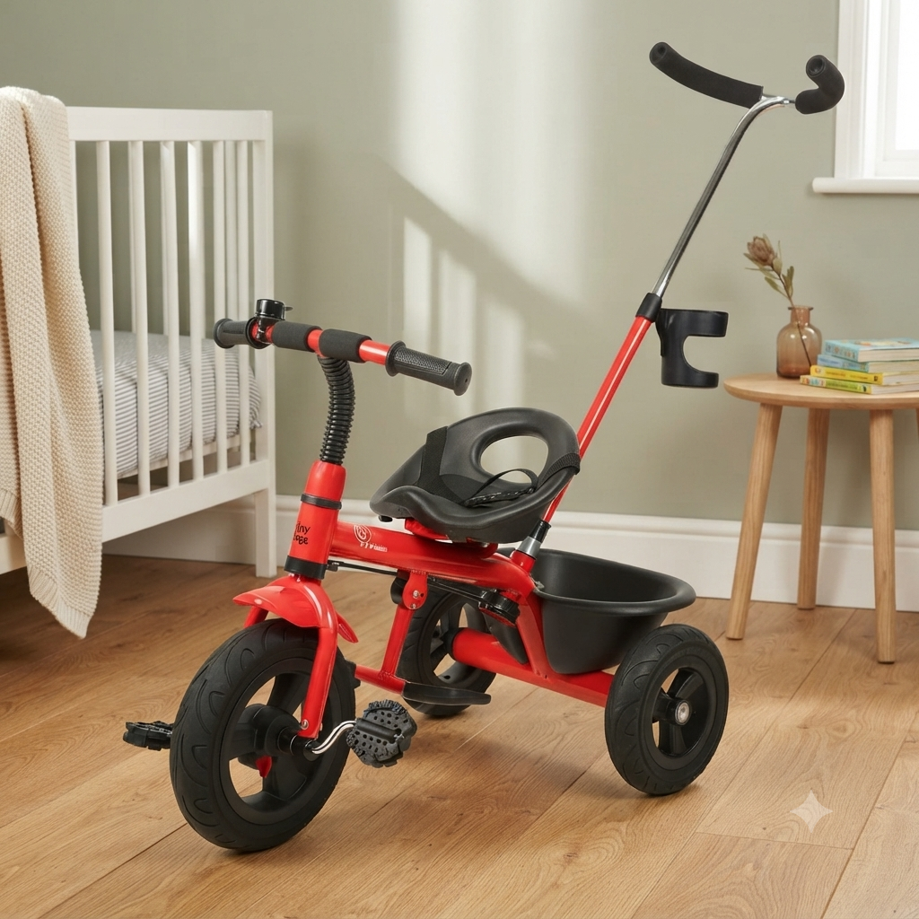 Kids 2 in 1 Baby Tricycle Ride-On Toy