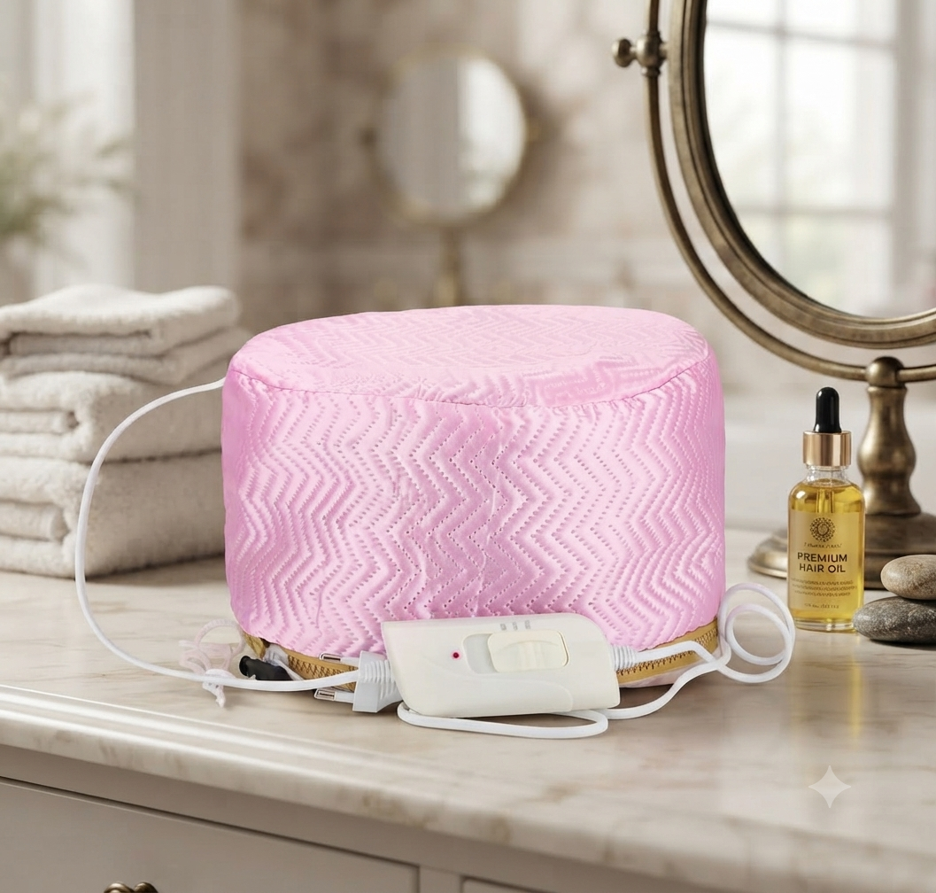 Electronic Heated Hair Care Cap with Timer and Temperature Control