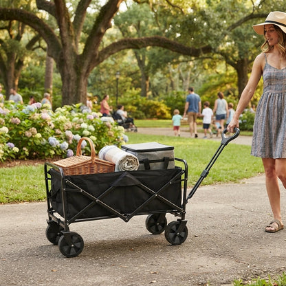 Large Capacity Folding Outdoor Wagon Trolley