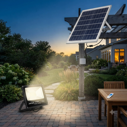 100W Solar LED Outdoor Flood Light System