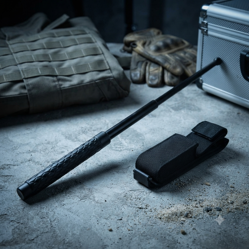 Compact Extendable Steel Self-Defense Baton