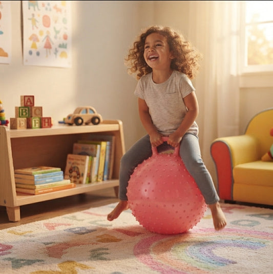 Kids Inflatable Sit and Bounce Hop Ball