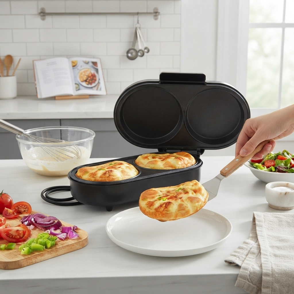 Electric Dual Omelette Maker Machine 850W