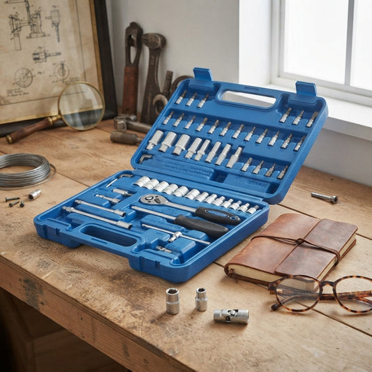 53-Piece Socket Wrench Set and Multi-Purpose Repair Kit