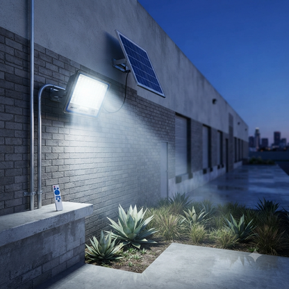 100W Solar LED Outdoor Flood Light System