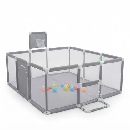 Baby Playpen with Basketball Hoop