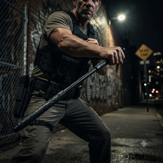 Compact Extendable Steel Self-Defense Baton