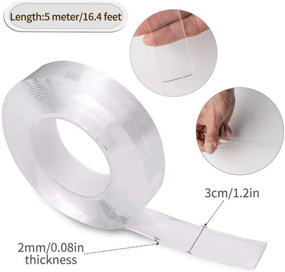 Reusable Double-Sided Nano Gel Grip Tape