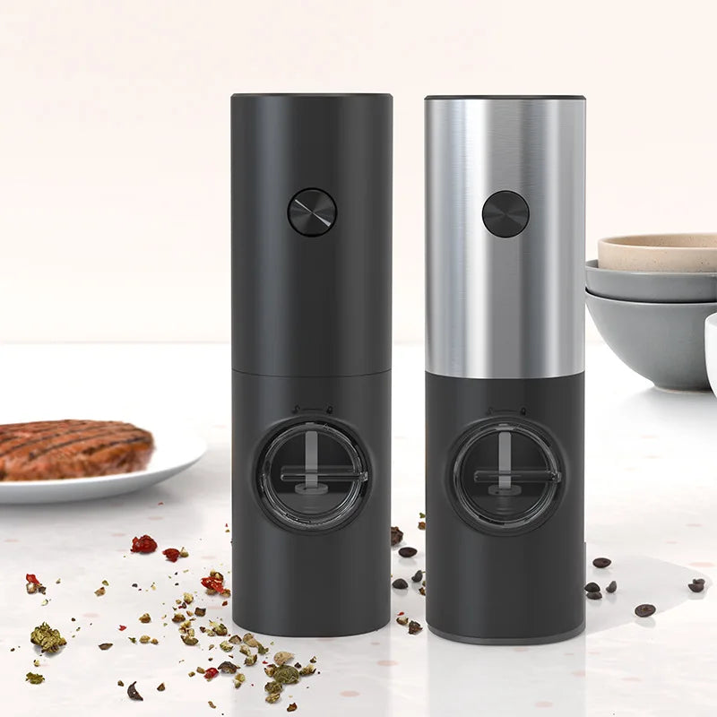 Electric Salt and Pepper Grinder Set 2 Pieces