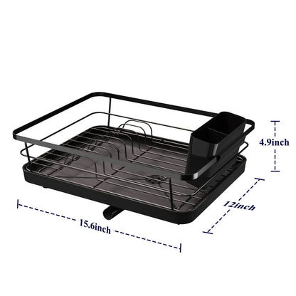 Stainless Steel Dish Drying Rack with Drainboard