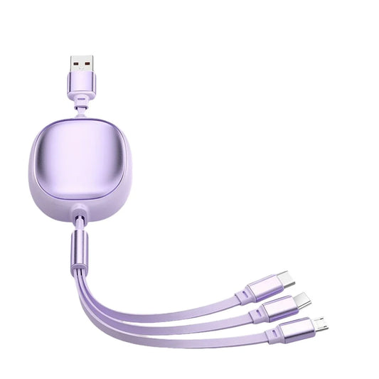 3-in-1 Retractable Fast Charging USB Cable
