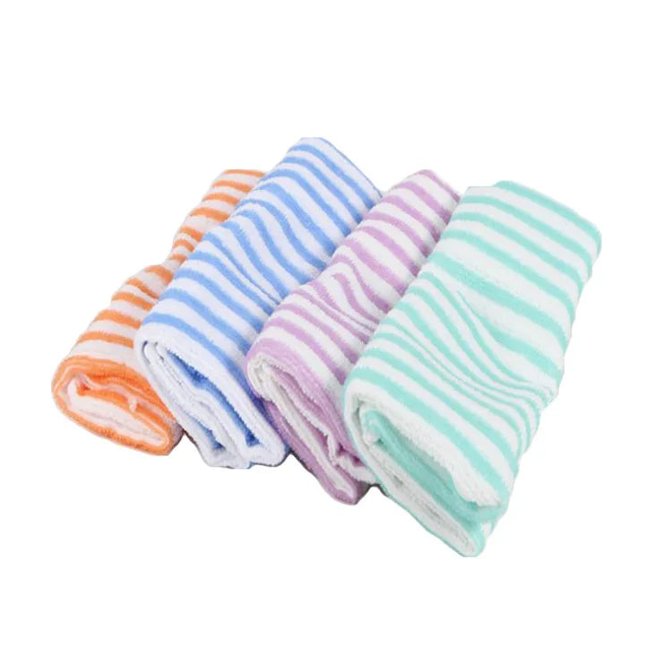 2-Piece Microfiber Striped Kitchen Tea Towel Set