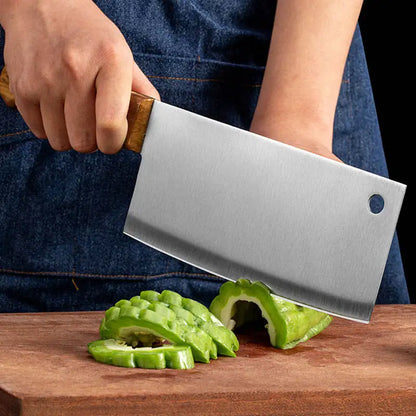 Heavy Duty Stainless Steel Bone Chopping Butcher Cleaver