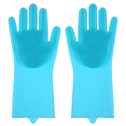 Heat Resistant Silicone Scrubber Magic Gloves