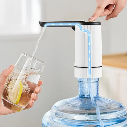 Portable USB Rechargeable Water Bottle Pump
