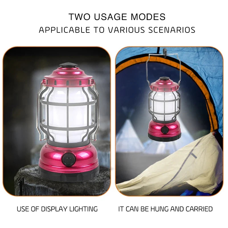 Portable Rechargeable Waterproof Outdoor Camping Lantern