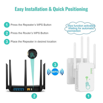 U10 1200Mbps Dual Band 5G WiFi Extender Router