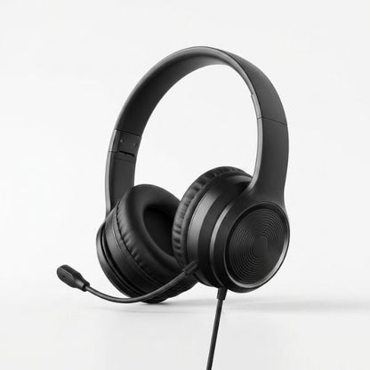 Wired Over-Ear Headset with Noise Cancelling Microphone