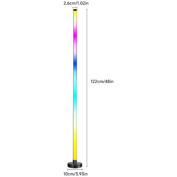 Smart RGB Corner Floor Lamp with Music Sync