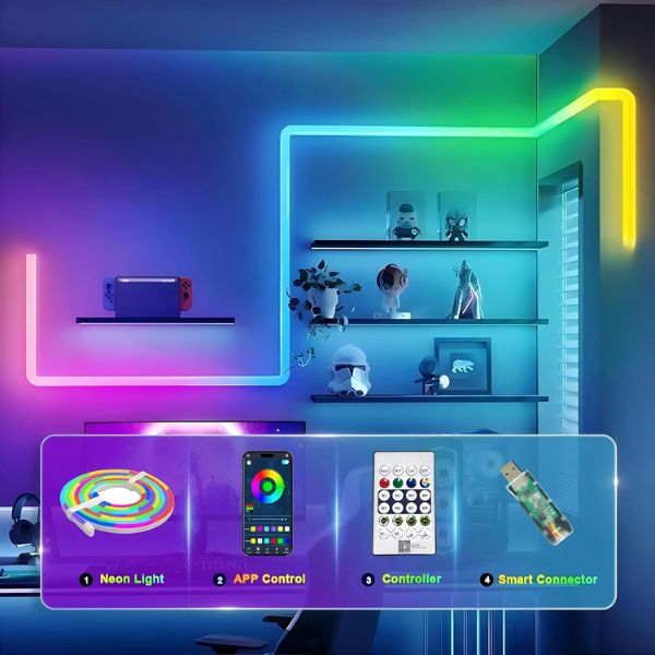 Smart RGB IC LED Neon Rope Light