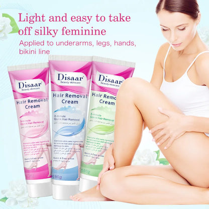 Fast-Acting Natural Hair Removal Cream for Body and Sensitive Areas