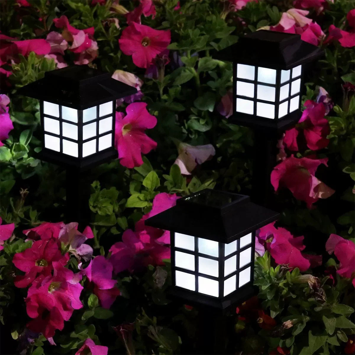 Pack of 2 LED Solar Garden Lights