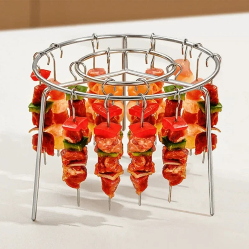 Stainless Steel Air Fryer Grill Rack and Skewer Set