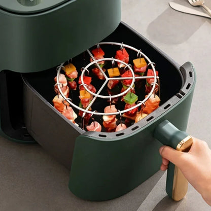 Stainless Steel Air Fryer Grill Rack and Skewer Set