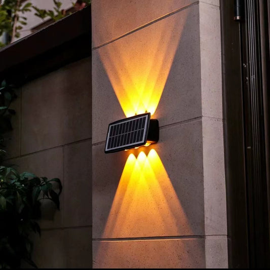 Solar LED RGB Waterproof Outdoor Wall Light