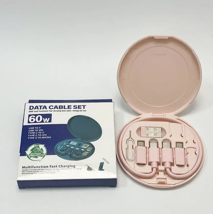 6-in-1 Fast Charging USB Cable Travel Kit