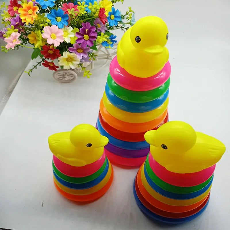 Rainbow Duck Stacking Tower Toy