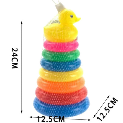 Rainbow Duck Stacking Tower Toy