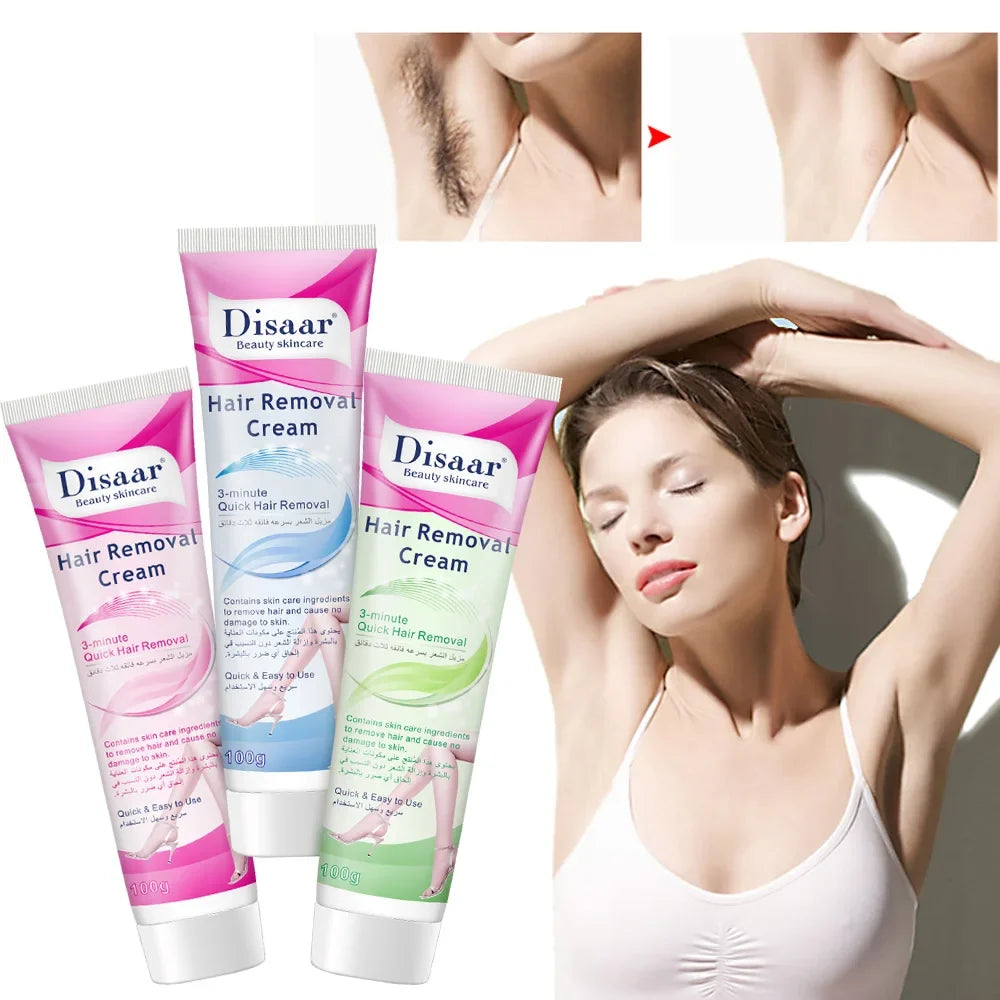 Fast-Acting Natural Hair Removal Cream for Body and Sensitive Areas