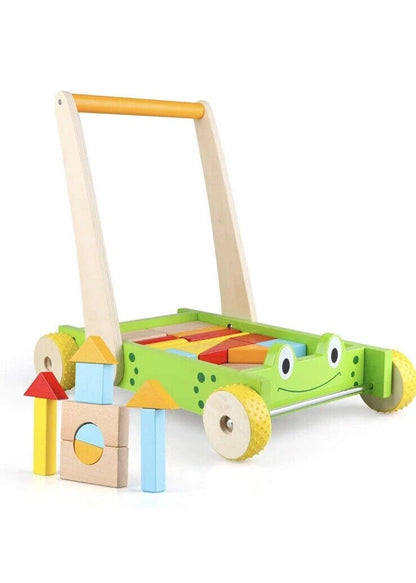 Kids Natural Educational Toddler Push Cart Toy