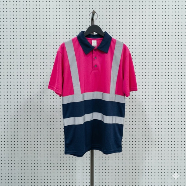 Two-Tone High Visibility Reflective Safety Polo Shirt